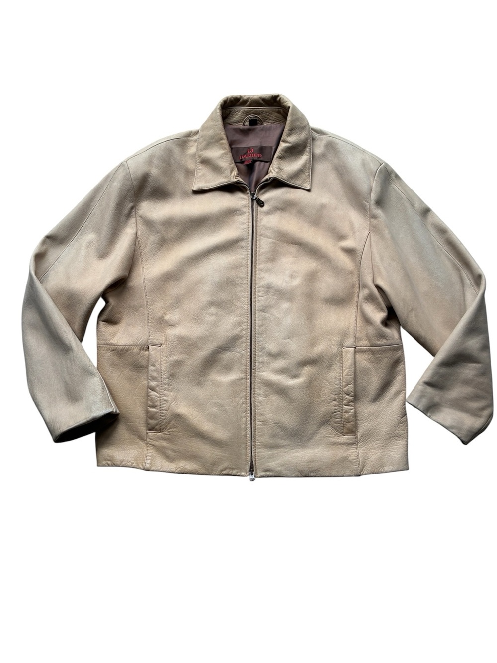 Danier Men's Tan Genuine Leather Jacket Size XL